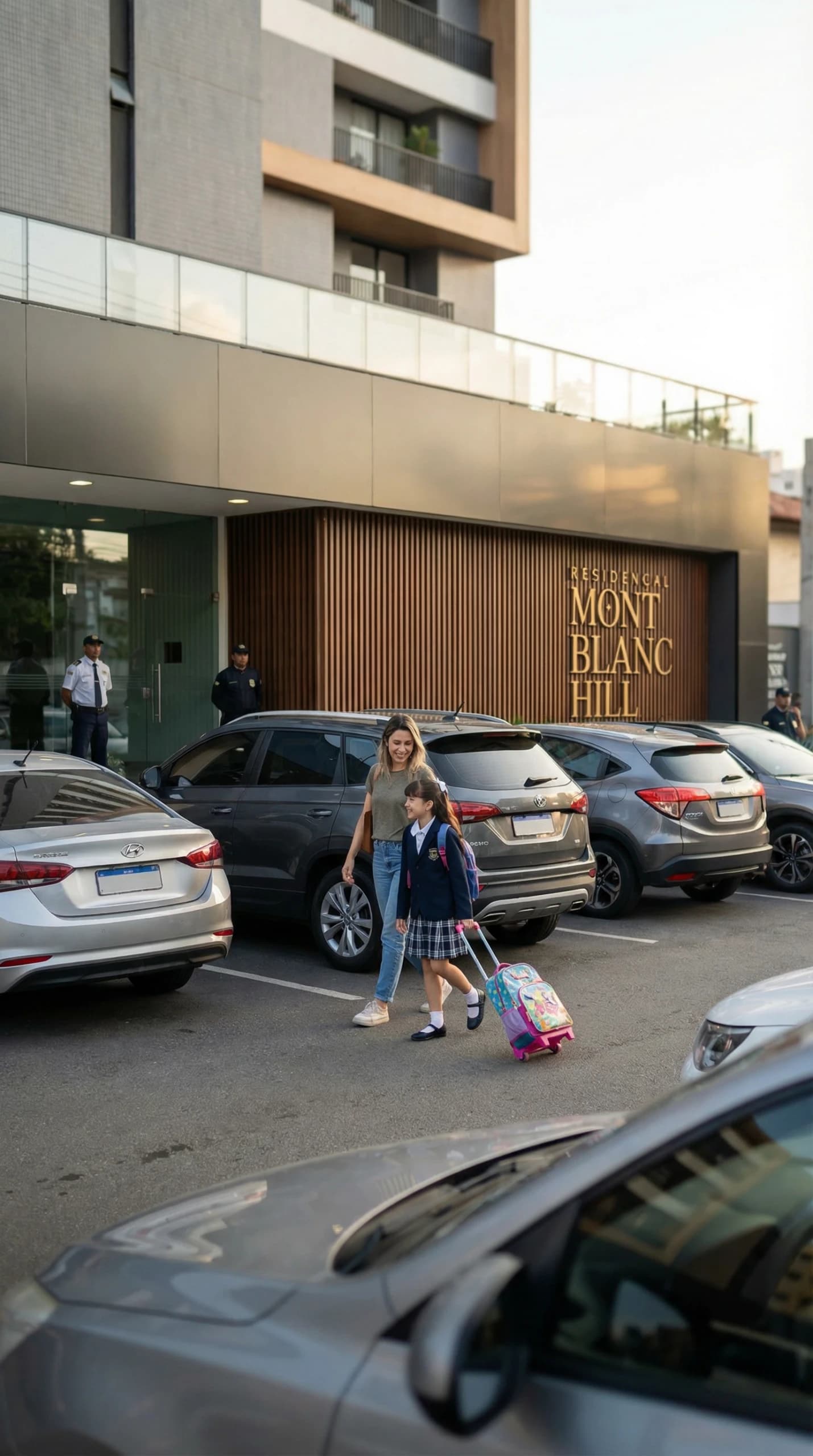 Residencial Mont Blanc Hill — Acesso e chegada com assinatura