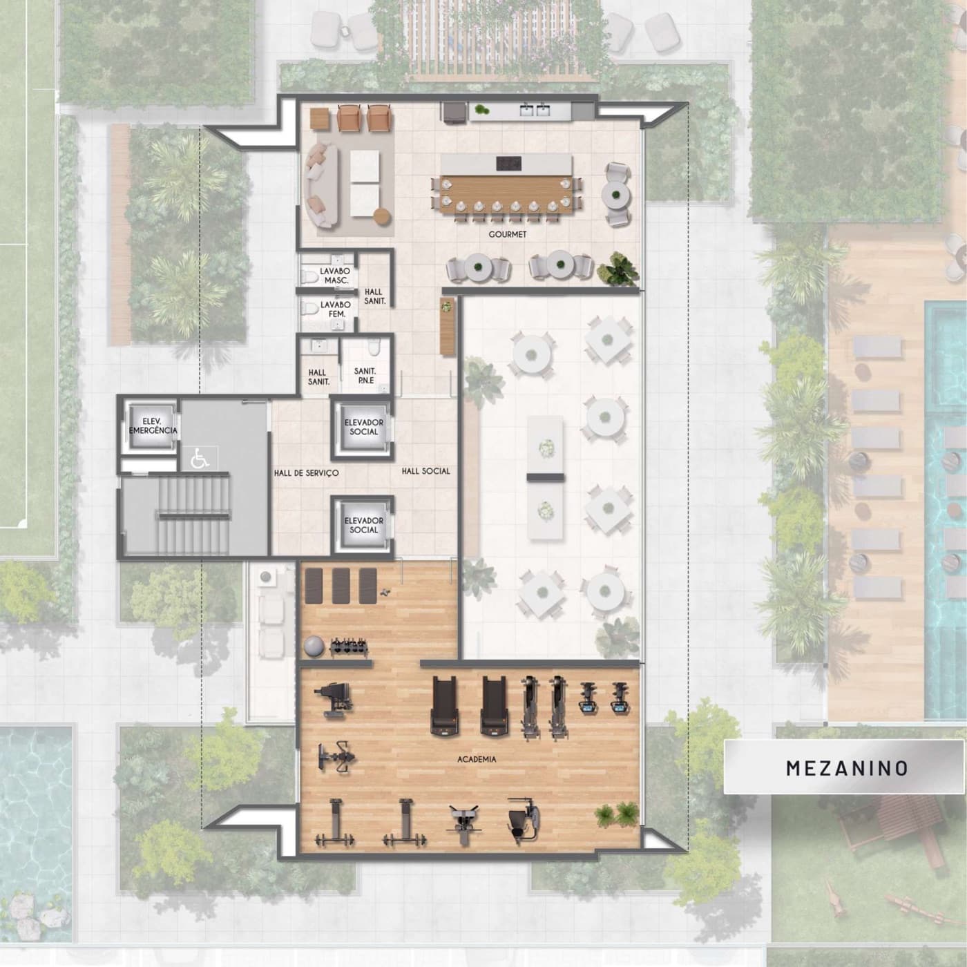 Mezanino, Gourmet & Academia